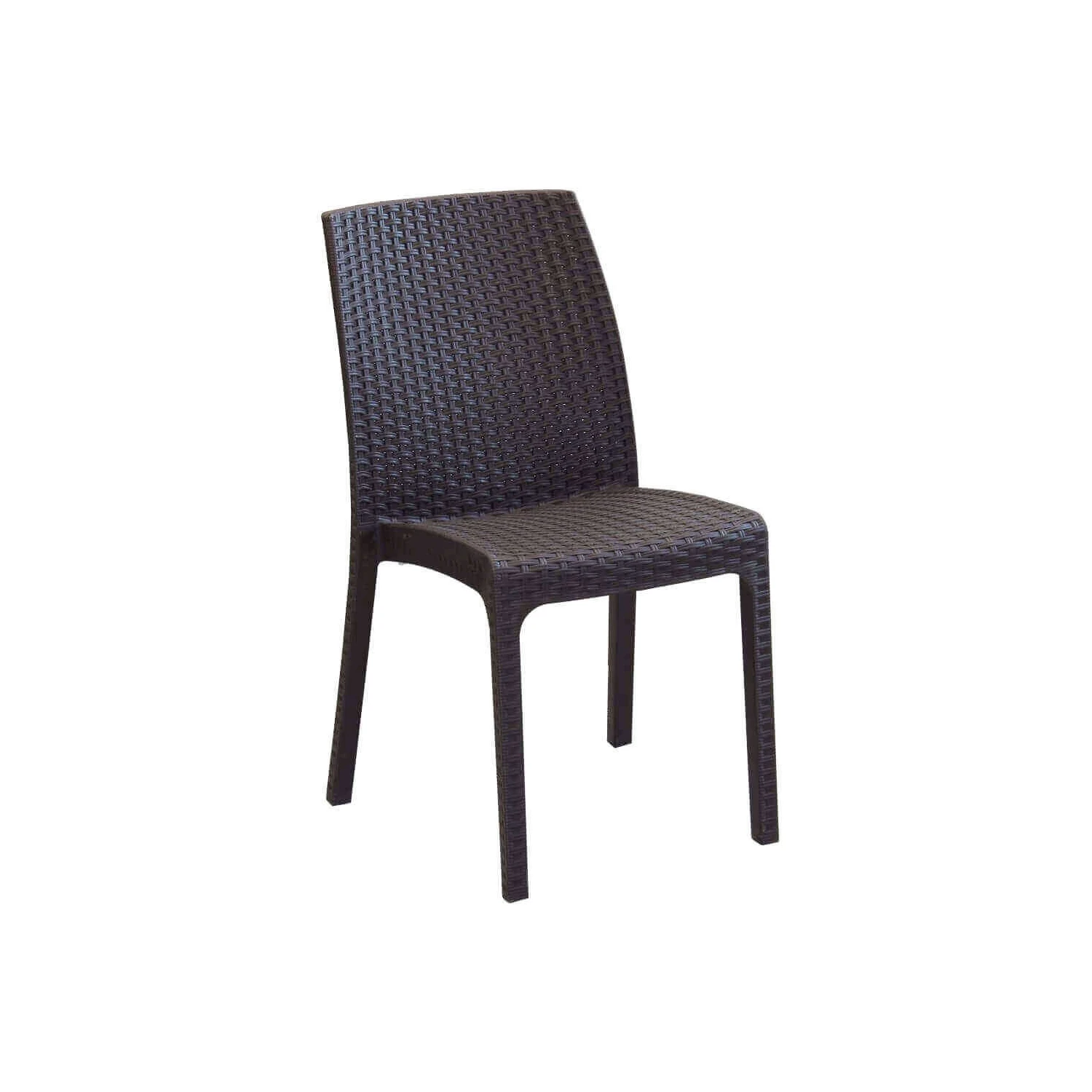 Sedia Giardino Wicker Virginia - Color Marrone 1 Sedia Giardino Wicker Virginia - Color Marrone
