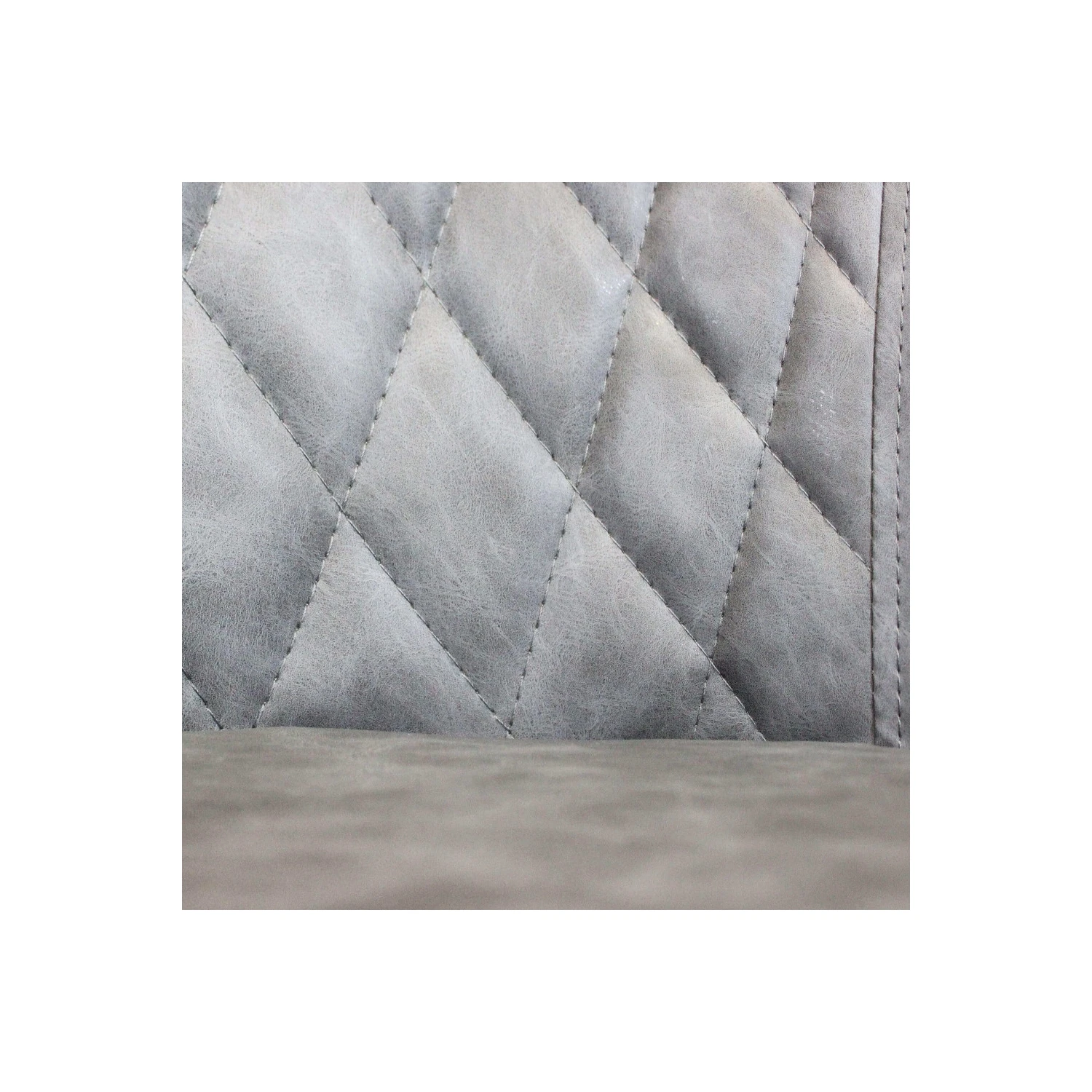 Sedia In Ecopelle A Poltroncina Con Braccioli Grigia - Sindy 7 Sedia In Ecopelle A Poltroncina Con Braccioli Grigia - Sindy - immagine 7