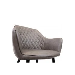 Sedia In Ecopelle A Poltroncina Con Braccioli Marrone - Sindy -Vendite Ediliamo sedia in ecopelle a poltroncina con braccioli marrone sindy 6