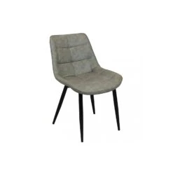 Sedia In Ecopelle A Poltroncina Moderna Tortora - Winona