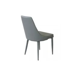 Sedia In Ecopelle Grigio Chiaro - Camille -Vendite Ediliamo sedia in ecopelle grigio chiaro camille 4