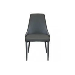 Sedia In Ecopelle Grigio Scuro - Camille 8 Sedia In Ecopelle Grigio Scuro - Camille -Vendite Ediliamo sedia in ecopelle grigio scuro camille 2