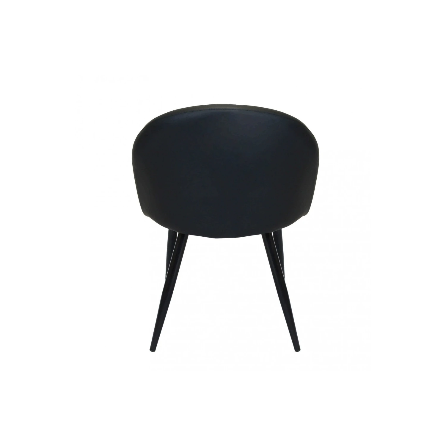 Sedia In Ecopelle Modello Poltrona Moderna Nera - Sissy 5 Sedia In Ecopelle Modello Poltrona Moderna Nera - Sissy - immagine 5