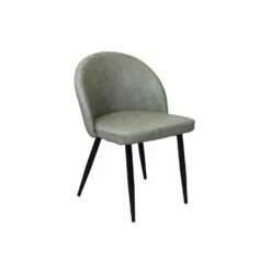 Sedia In Ecopelle Modello Poltrona Moderna Tortora - Sissy