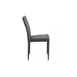 Sedia Impilabile In Ecopelle Moderna Grigio Chiaro Scuro - Blossom -Vendite Ediliamo sedia in ecopelle moderna grigio chiaro scuro blossom 2