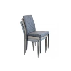 Sedia Impilabile In Ecopelle Moderna Grigio Chiaro Scuro - Blossom -Vendite Ediliamo sedia in ecopelle moderna grigio chiaro scuro blossom 6