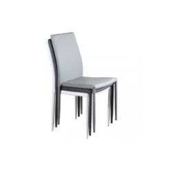 Sedia In Ecopelle Moderna Grigio Scuro - Cammie -Vendite Ediliamo sedia in ecopelle moderna grigio scuro cammie 6