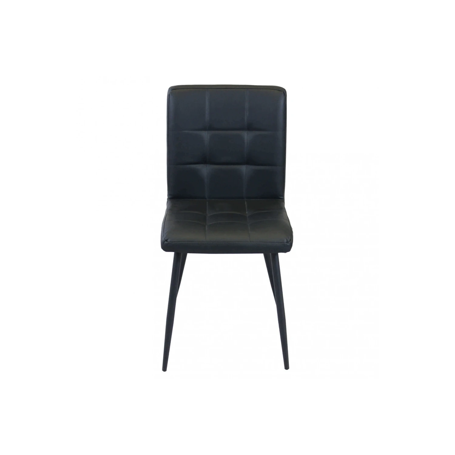 Sedia In Ecopelle Moderna Nera - Rosalyn 2 Sedia In Ecopelle Moderna Nera - Rosalyn - immagine 2