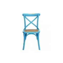 Sedia In Legno Azzurra - Cross -Vendite Ediliamo sedia in legno azzurra cross 1