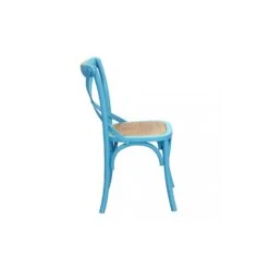 Sedia In Legno Azzurra - Cross -Vendite Ediliamo sedia in legno azzurra cross 2