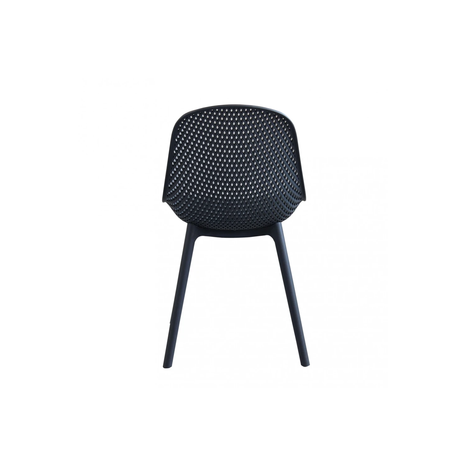 Sedia In Polipropilene Antracite Vichy 4 Sedia In Polipropilene Antracite Vichy - immagine 4