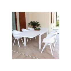 Sedia A Poltroncina Con Braccioli In Polipropilene Bianca - Maui -Vendite Ediliamo sedia in polipropilene bianca maui 3