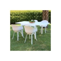 Sedia A Poltroncina Con Braccioli In Polipropilene Bianca - Maui -Vendite Ediliamo sedia in polipropilene bianca maui 4