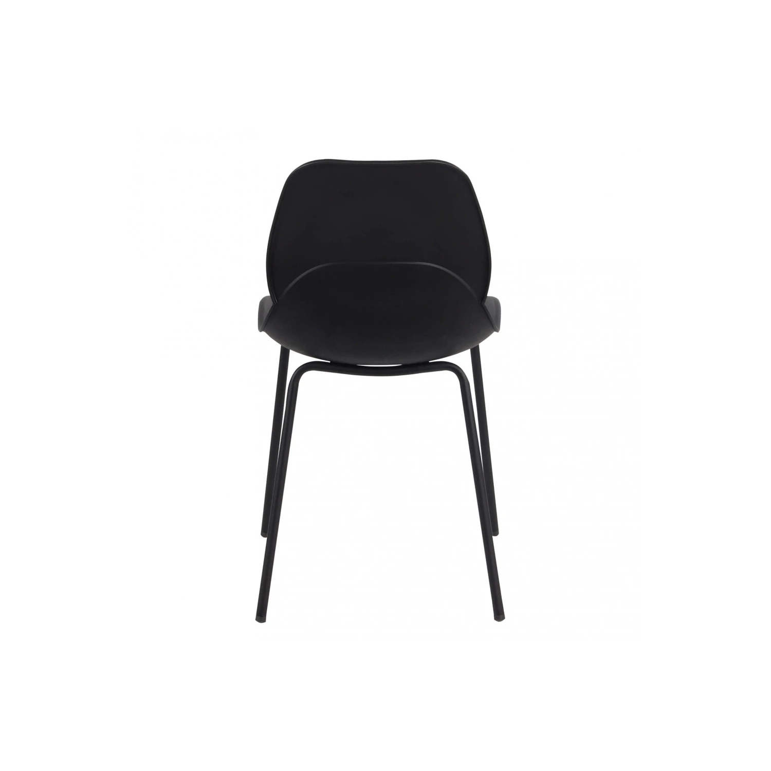 Sedia In Polipropilene Nera Con Gambe In Metallo - Stoccarda 5 Sedia In Polipropilene Nera Con Gambe In Metallo - Stoccarda - immagine 5