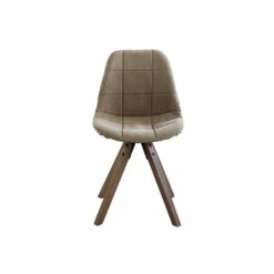 Sedia In Tessuto Marrone Con Gambe In Legno Di Quercia - Aron -Vendite Ediliamo sedia in tessuto marrone con gambe in legno di quercia aron 5