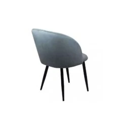 Sedia Modello Poltrona In Velluto Moderna Grigia - Yasmina -Vendite Ediliamo sedia modello poltrona in velluto moderna grigia yasmina 3