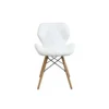 Sedia Moderna Bianca Con Gambe In Legno Rivestita In PU - Annapolis 2 Sedia Moderna Bianca Con Gambe In Legno Rivestita In PU - Annapolis -Vendite Ediliamo sedia moderna bianca con gambe in legno rivestita in pu annapolis