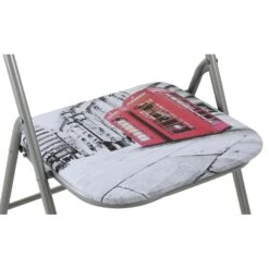 Sedia Pieghevole Salvaspazio Imbottita A Tema Londra -Vendite Ediliamo sedia pieghevole salvaspazio imbottita a tema londra 1