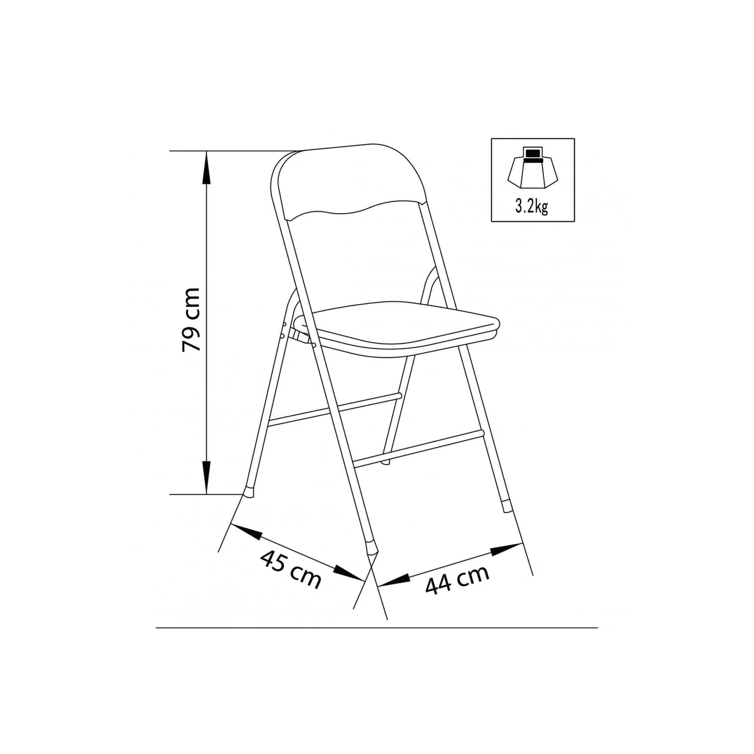 Sedia Pieghevole Salvaspazio Imbottita Di Colore Giallo 2 Sedia Pieghevole Salvaspazio Imbottita Di Colore Giallo - immagine 2