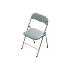 Sedia Pieghevole Salvaspazio Imbottita Di Colore Grigio Opaco -Vendite Ediliamo sedia pieghevole salvaspazio imbottita di colore grigio opaco 1