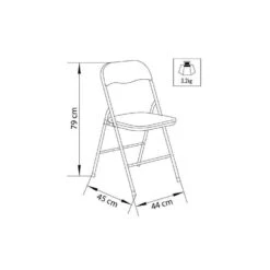 Sedia Pieghevole Salvaspazio Imbottita Di Colore Rosso -Vendite Ediliamo sedia pieghevole salvaspazio imbottita di colore rosso 2