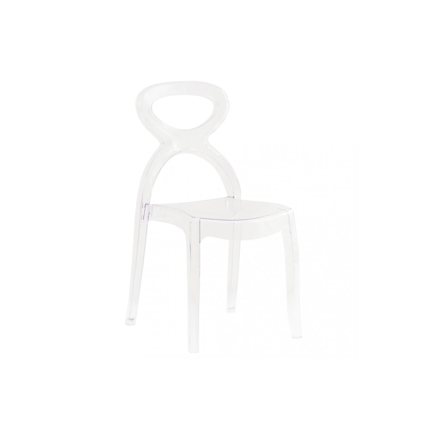 Sedia Trasparente In Policarbonato Di Design - Pigalle 1 Sedia Trasparente In Policarbonato Di Design - Pigalle