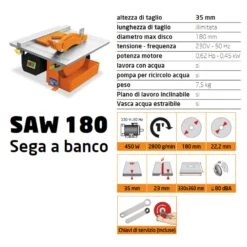 Sega A Banco SAW 180 COMER -Vendite Ediliamo sega a banco saw 180 comer 1