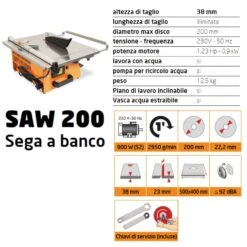 Sega A Banco SAW 200 COMER -Vendite Ediliamo sega a banco saw 200 comer 1