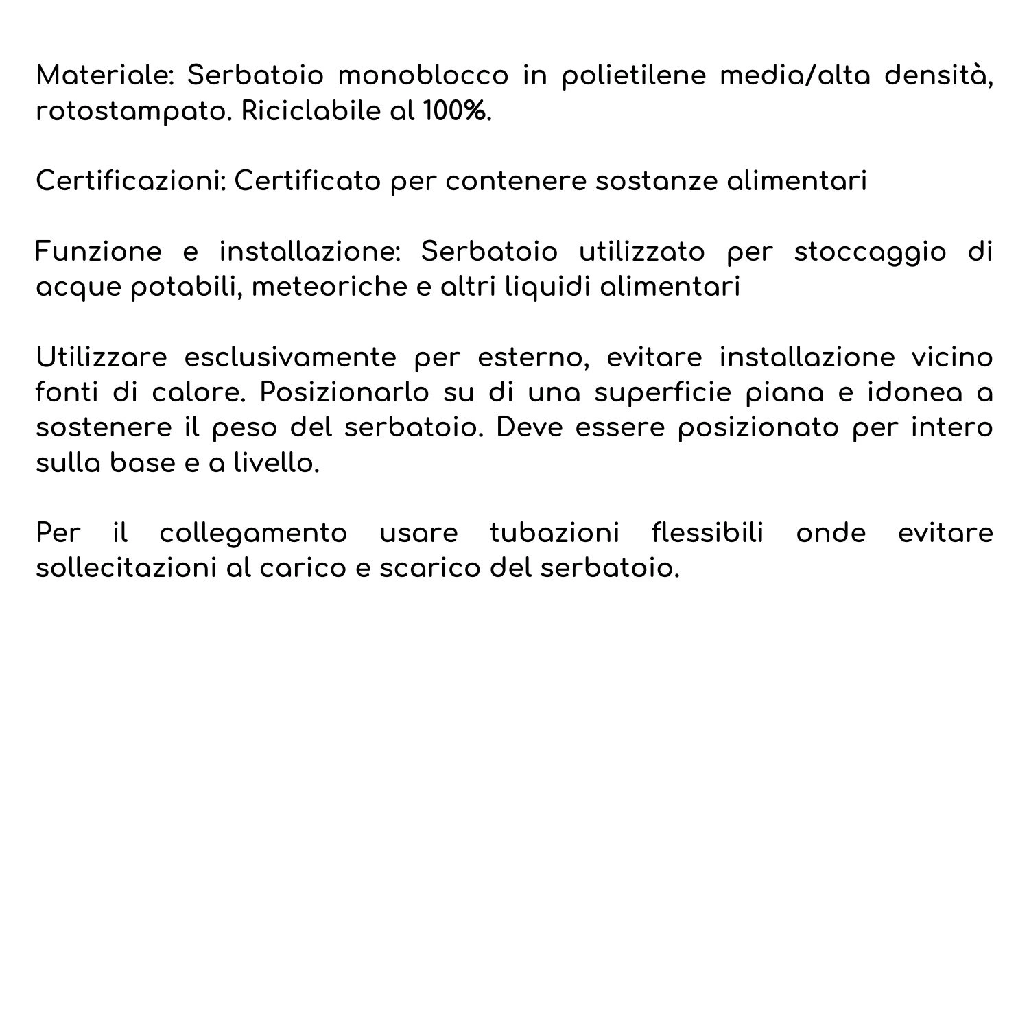 Serbatoio Acqua 220 Litri Verticale PE Atossico Da Esterno 2 Serbatoio Acqua 220 Litri Verticale PE Atossico Da Esterno - immagine 2