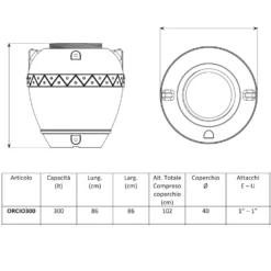 Serbatoio Per Acqua 300 Litri Polietilene Orcio -Vendite Ediliamo serbatoio per acqua 300 litri polietilene orcio 2