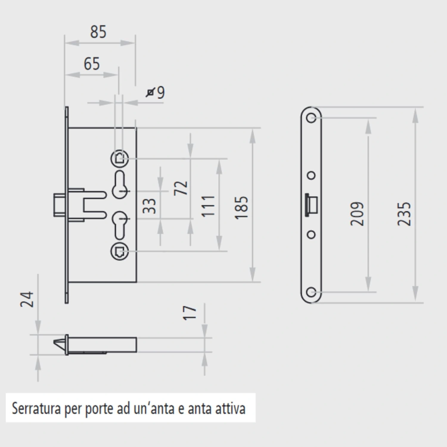 Serratura Antipanico Per Porte Ninz AP16/18 | Univer E Proget 2 Serratura Antipanico Per Porte Ninz AP16/18 | Univer E Proget - immagine 2