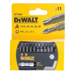 Set Inserti Avvitatura 11pz + Adattatore DeWalt DT7946