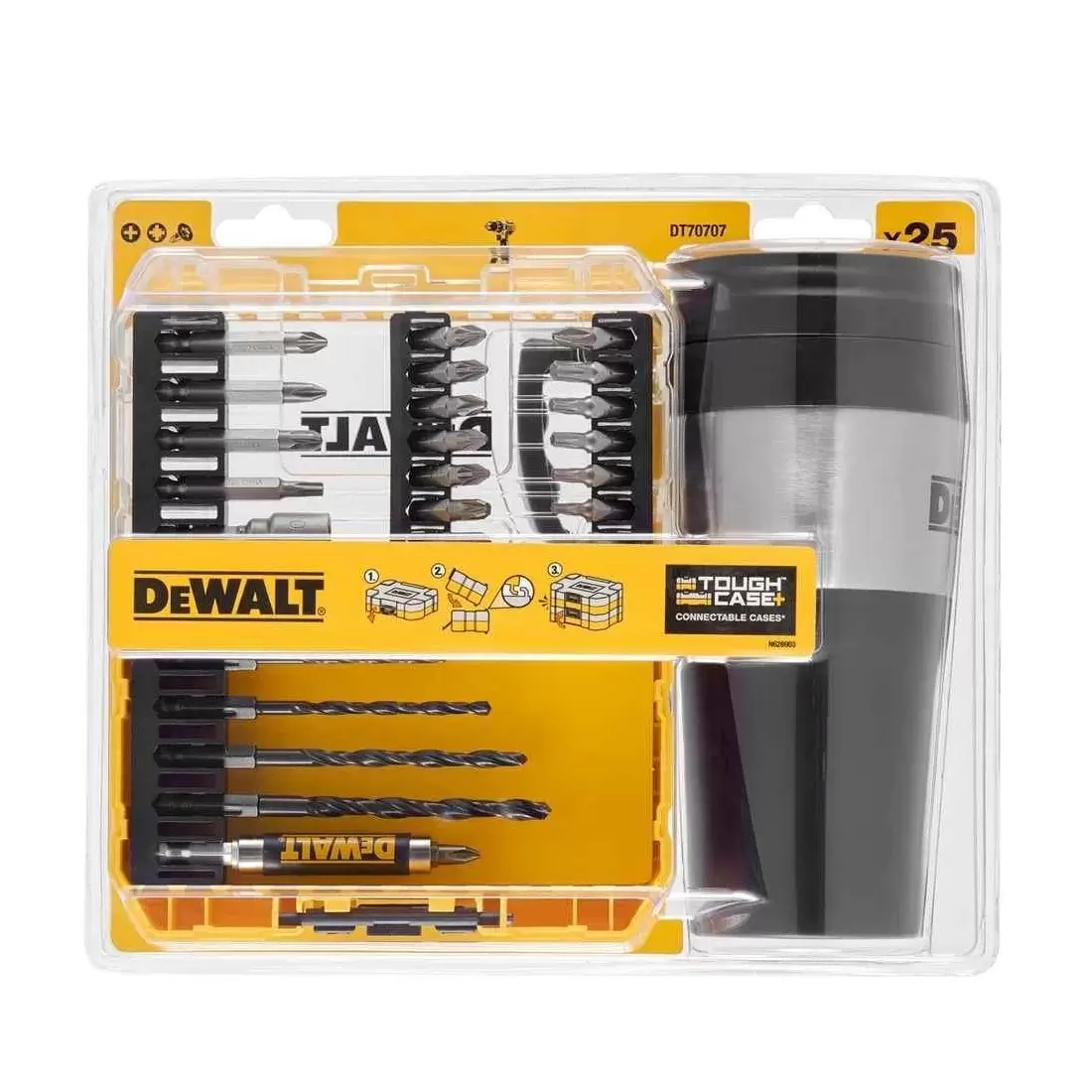 Set Punte Trapano 25pz Più Tazza Termica DeWalt 3 Set Punte Trapano 25pz Più Tazza Termica DeWalt - immagine 3