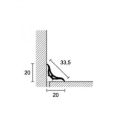 Sguscia In PVC Bianco 270 Cm BL/20 Proround B Profilpas -Vendite Ediliamo sguscia in pvc bianco 270 cm bl20 proround b profilpas 1