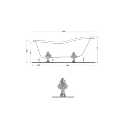 Sifone A Vista + Piedi Per Vasca Freestanding Flaminia -Vendite Ediliamo sifone a vista piedi per vasca freestanding flaminia 2