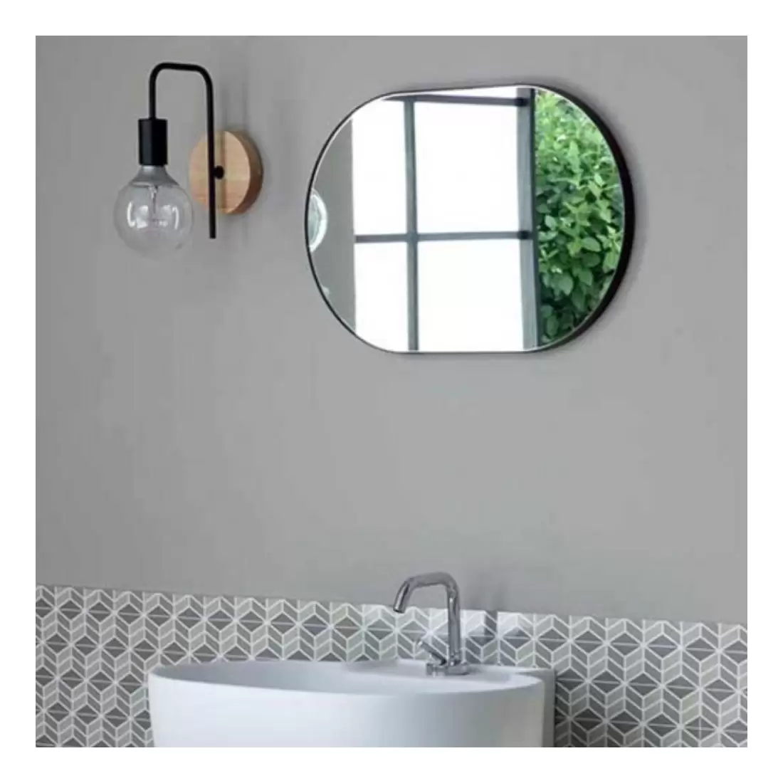 Specchio Bagno Ovale 32x58 Cm Colavene Collezione Tino&Tina 4 Specchio Bagno Ovale 32x58 Cm Colavene Collezione Tino&Tina - immagine 4