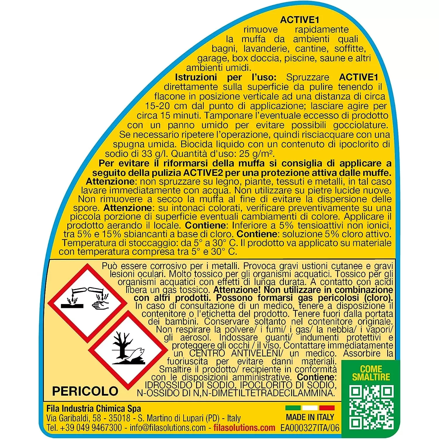 Spray Antimuffa Active1 Fila 500ml 7 Spray Antimuffa Active1 Fila 500ml - immagine 7