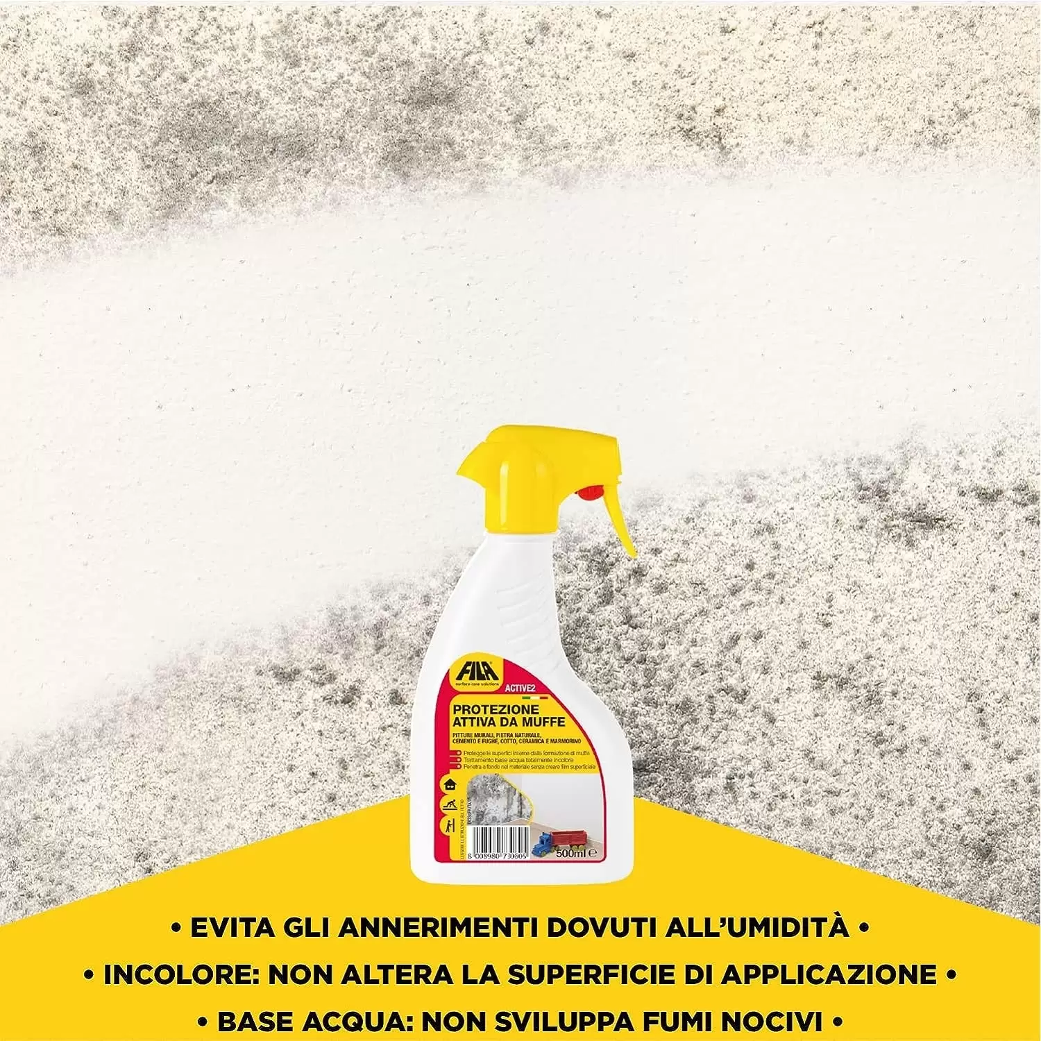 Spray Antimuffa Active2 Fila 500ml 1 Spray Antimuffa Active2 Fila 500ml