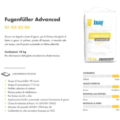Knauf Stucco Per Giunti Fugenfuller Advanced 10 Kg 3 Knauf Stucco Per Giunti Fugenfuller Advanced 10 Kg -Vendite Ediliamo stucco per giunti fugenfuller advanced 10 kg 1