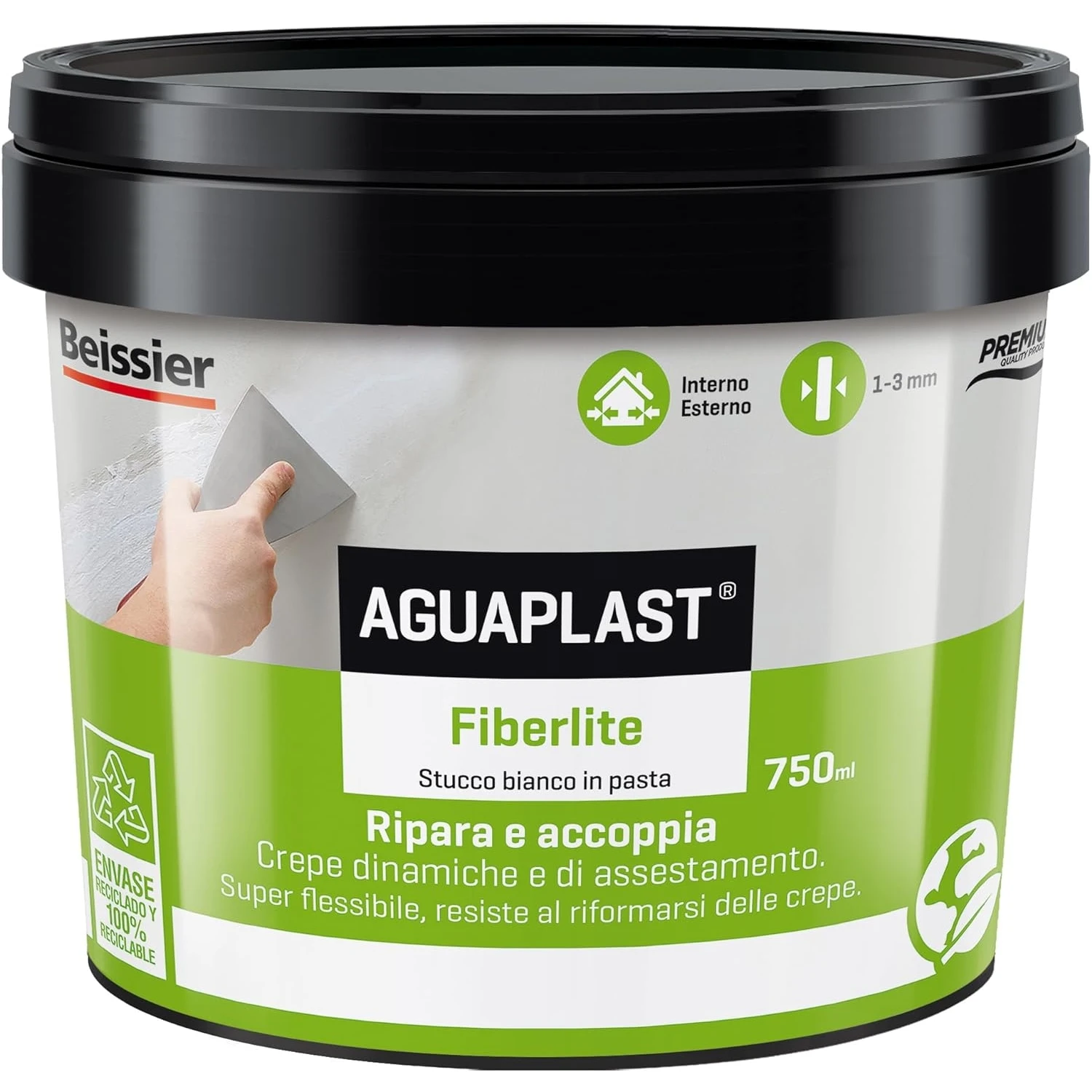 Stucco Pronto All'uso In Pasta Aguaplast Fiberlite 750ml 1 Stucco Pronto All'uso In Pasta Aguaplast Fiberlite 750ml