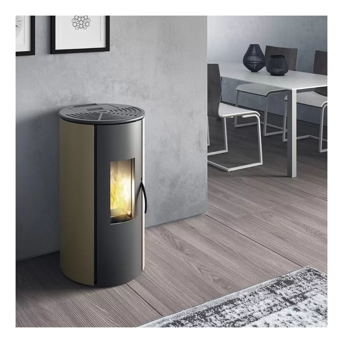 Stufa A Pellet DISK E 808720 Italiana Camini By Edilkamin 1 Stufa A Pellet DISK E 808720 Italiana Camini By Edilkamin