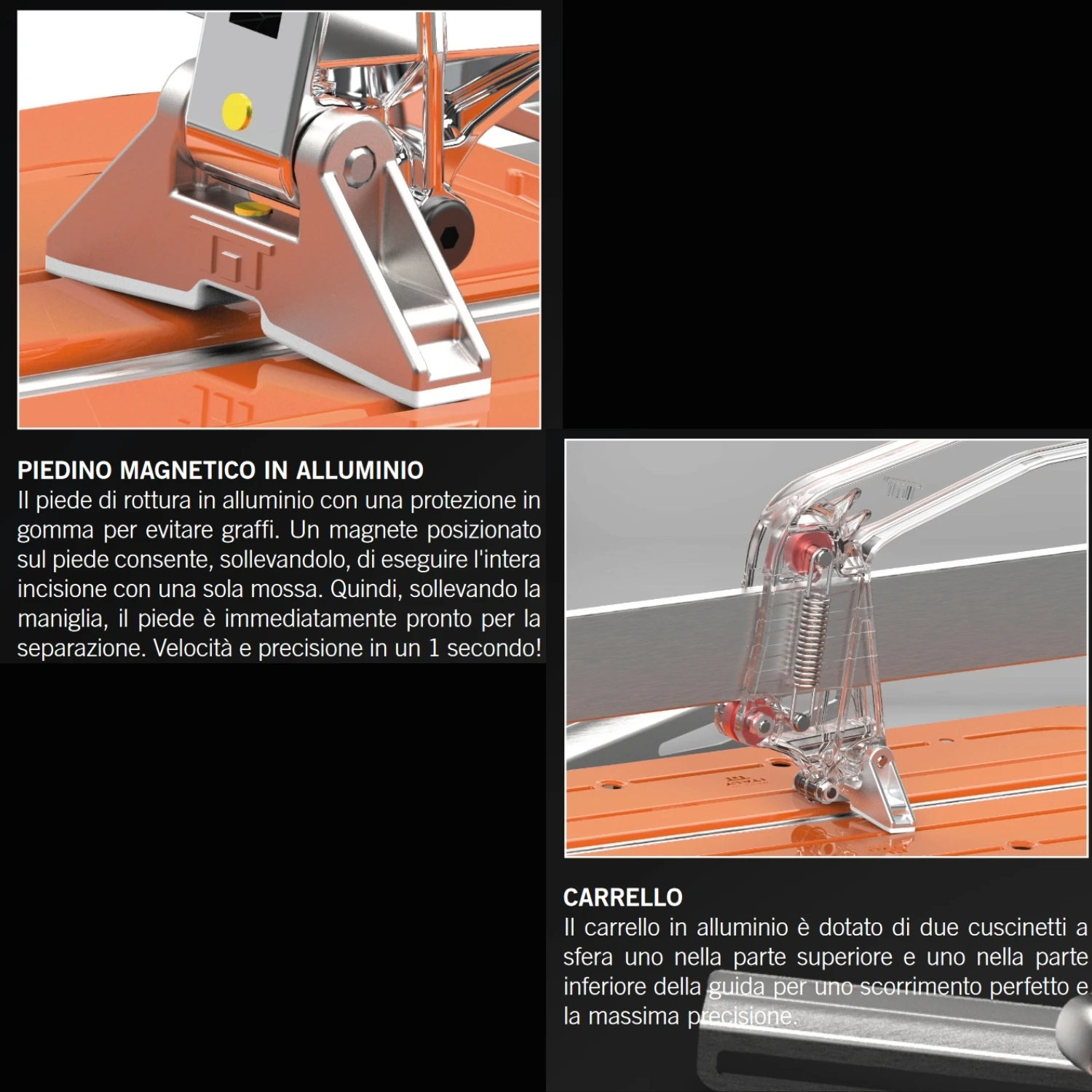 Tagliapiastrelle Professionale A Spinta Profi 45 Evo Battipav 2 Tagliapiastrelle Professionale A Spinta Profi 45 Evo Battipav - immagine 2