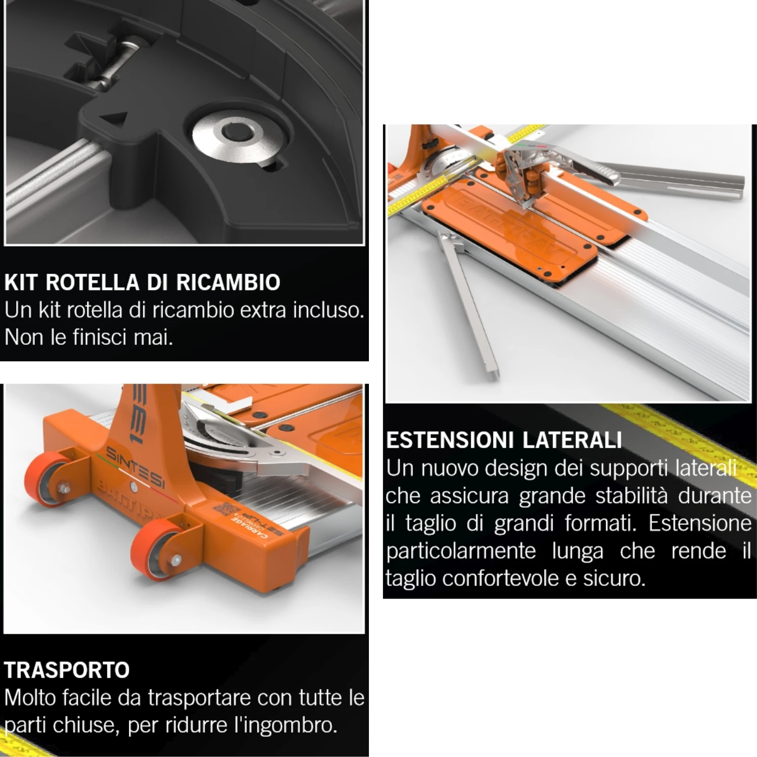 Tagliapiastrelle Professionale A Spinta Sintesi 93 Battipav 2 Tagliapiastrelle Professionale A Spinta Sintesi 93 Battipav - immagine 2