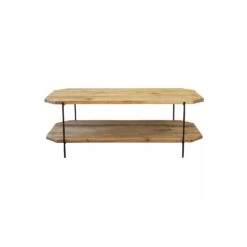 Tavolino Basso 120x61x41cm In Legno Di Pino Riciclato - ARNOLD -Vendite Ediliamo tavolino arnold 2