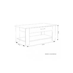 TAVOLINO SALOTTO MYRTO ROVERE CHIARO 6 TAVOLINO SALOTTO MYRTO ROVERE CHIARO -Vendite Ediliamo tavolino salotto myrto rovere chiaro 2