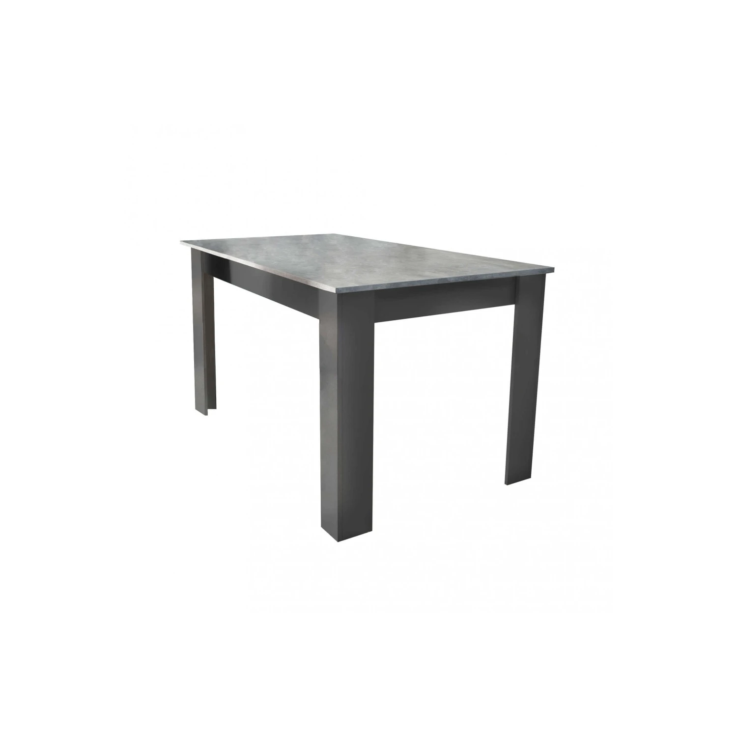 Tavolo Allungabile Da 160 A 200 Cm Antracite E Grigio Scuro Effetto Cemento - Gemma 3 Tavolo Allungabile Da 160 A 200 Cm Antracite E Grigio Scuro Effetto Cemento - Gemma - immagine 3