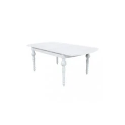 TAVOLO CROSS ROUND 150/190 X 100 BIANCO