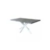 Tavolo Da Pranzo 160 Cm Antracite Effetto Legno Con Struttura Bianca - Floyd
