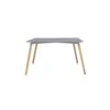 Tavolo Da Pranzo Grigio 140x80cm Con Gambe In Legno - LIONE -Vendite Ediliamo tavolo da pranzo grigio 140x80cm con gambe in legno lione