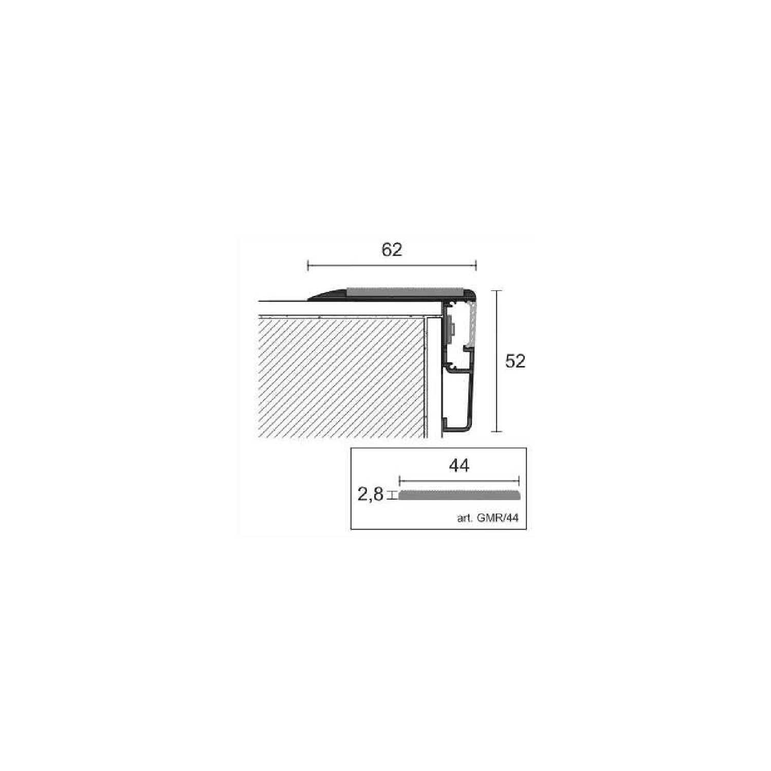 Terminale DX Profilo Paragradino Luminoso PROLIGHT PROTECT 126/L/F 5 Terminale DX Profilo Paragradino Luminoso PROLIGHT PROTECT 126/L/F - immagine 5